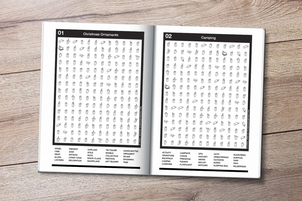 Fingerspelling Word Search Games 108 Word Search Puzzles with the