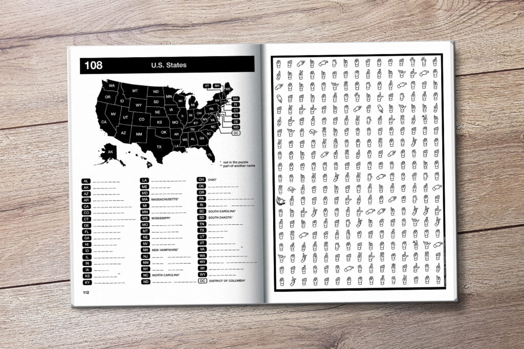 Fingerspelling Word Search Games 108 Word Search Puzzles with the