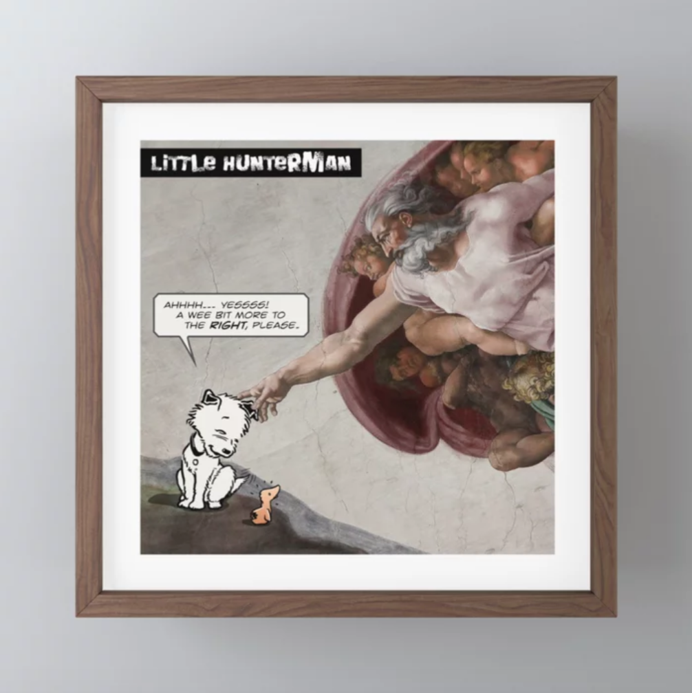 The Creation of Little Hunterman Print