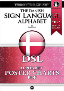 The second collection of poster charts for the Danish Sign Language Alphabet by S.T. Lassal for Project FingerAlphabet