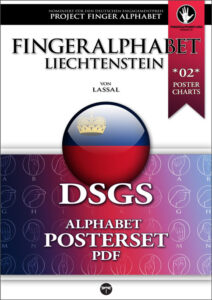 FingerAlphabet Liechtenstein Posterset