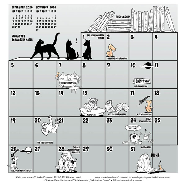 Oktober 2026 Kalendarium