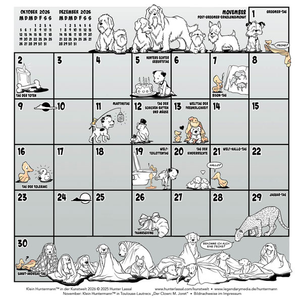 November 2026 Kalendarium