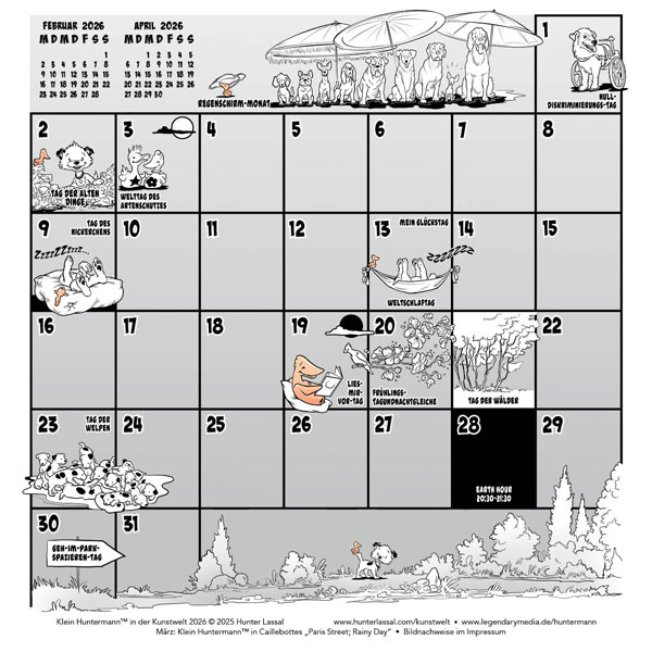 März 2026 Kalendarium