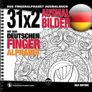 DGS Fingeralphabet Deutschland Ausmalbuch 978386469-050-1_cover