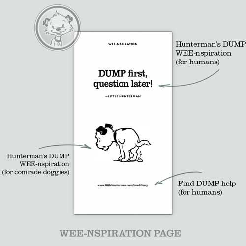 One of the Wee-Nspiration Pages found in Little Hunterman's Big Dump journals