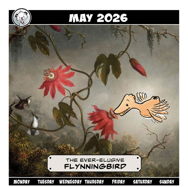 Little Hunterman in the Art World—May Title Image Featuring Martin Johnson Heade, Passion Flowers and Hummingbirds