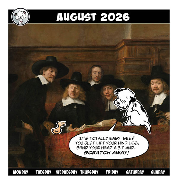 Little Hunterman in the Art World—August Title Image Featuring Rembrandt van Rijn — The Sampling Officials