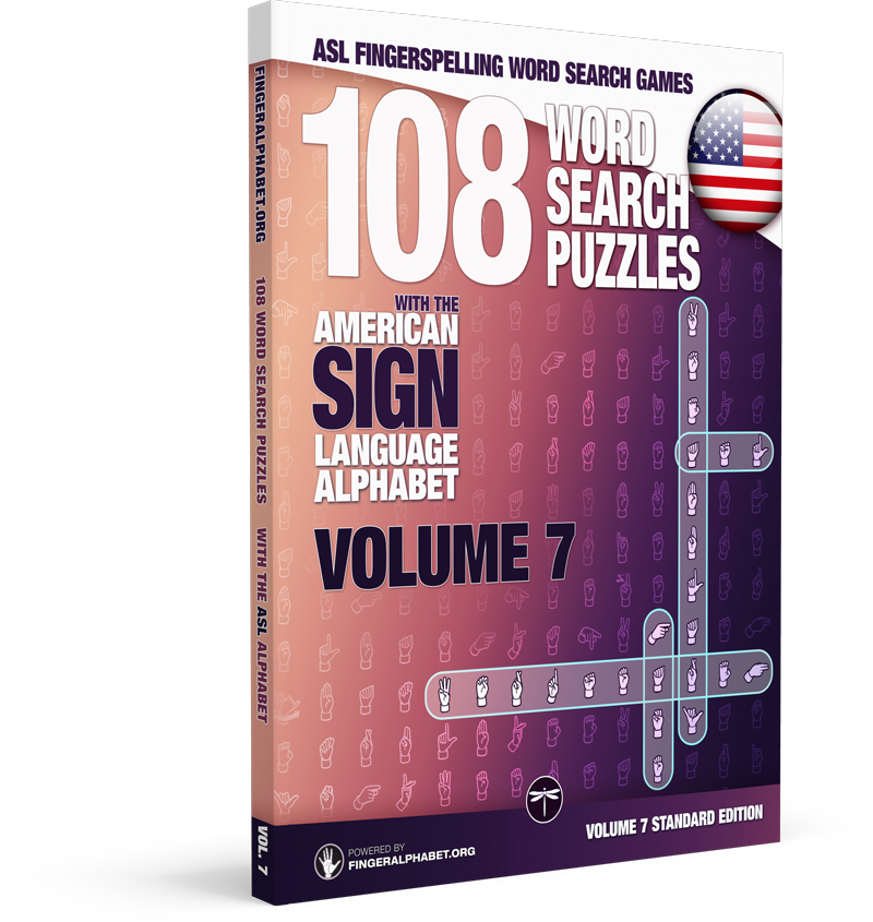 108 Word Search Puzzles with the American Sign Language Alphabet Volume 6